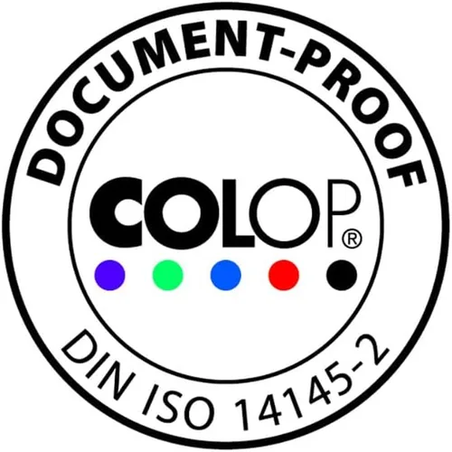 Vista 2 de COLOP Tinta premium 801 a base de agua no tóxica (azul, 0.8 fl oz)