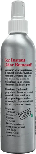 Vista 2 de Kanberra Gel Spray removedor de olores totalmente natural, 8 onzas