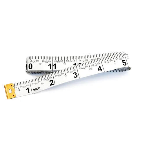 Vista 7 de Cinta de Medición Perfecta Multiusos de 60 Pulgadas de Doble Cara con Pulgadas Fraccionarias y Milímetros/Centímetros TR-16-frac (60 pulgadas Blanca)