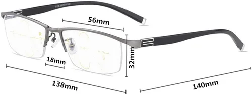 Vista 4 de Gafas de lectura multifocales progresivas anti rayos azules +1.0+1.5+2.0+2.5+3.0+3.5