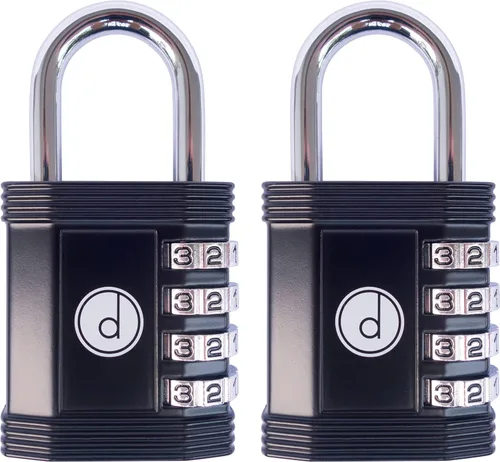 Vista 12 de Candado: cerradura de 4 dígitos de combinación para lockers de gimnasios, deportes, escuelas & empleados, aire libre, vallas y almacenamientos. Todo