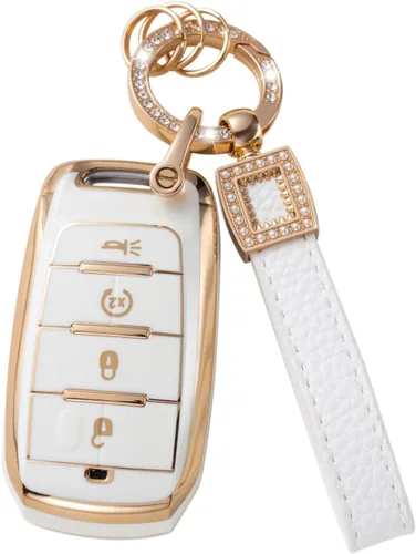 Vista 23 de Funda para llavero de Mercedes Benz con cordón de cuero, funda compatible con Mercedes Benz 2017-2021 Clase E 2018-2021 Clase S A Clase C Clase G