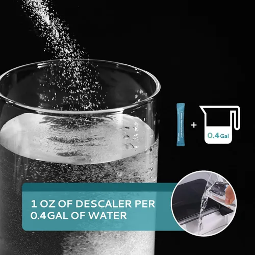 Vista 4 de EUHOMY Limpiador y descalcificador para máquina de hielo 4 usos y empaquetado individualmente Limpiador de máquina de hielo con polvo