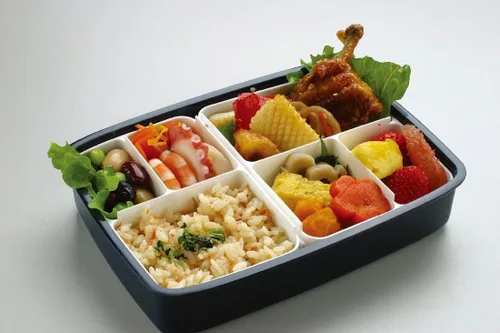 Vista 5 de Skater - Lonchera bento con compartimientos, estilo japonés moderno/tradicional, 870 ml, con palillos