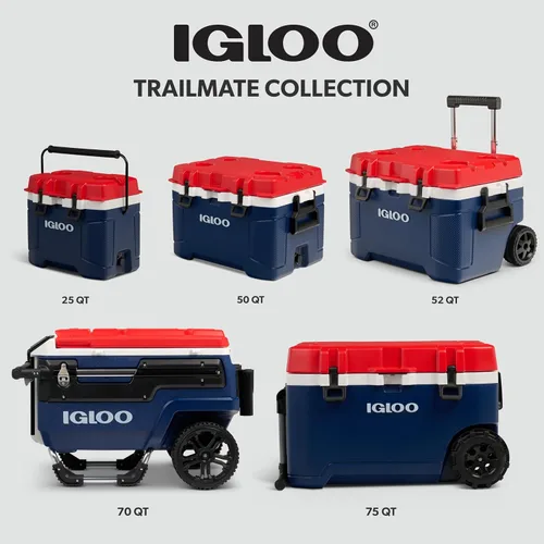 Vista 8 de Igloo Trailmate Cooler Cofre de hielo con carcasa dura aislada