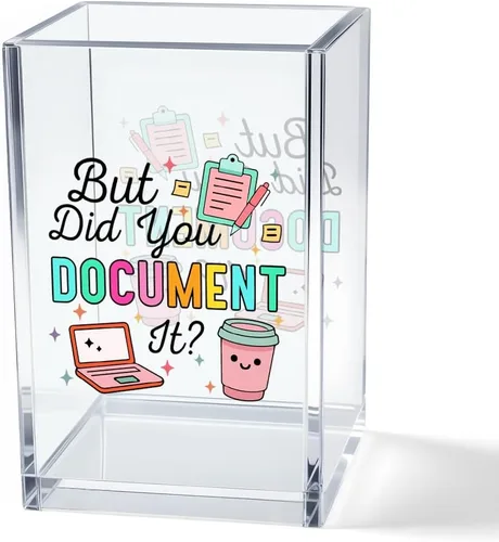 Vista 14 de It's Fine I'm Fine Soporte para Lápices y Bolígrafos Cosméticos de Acrílico, Divertido Soporte para Bolígrafos de Gato Negro, Regalo para Amantes