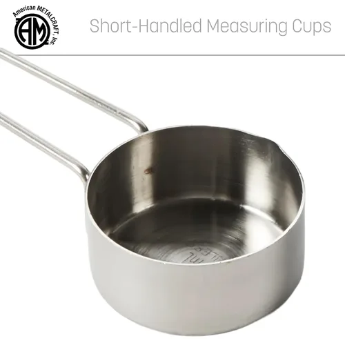 Vista 5 de American METALCRAFT, Inc. 1/4 taza medidora de acero inoxidable, 1/4 taza, plata, MCW14