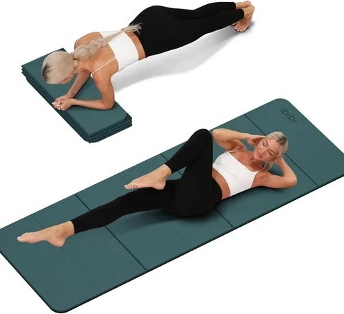 Vista 12 de Foldable Yoga Mat 8mm No-Curl Edges