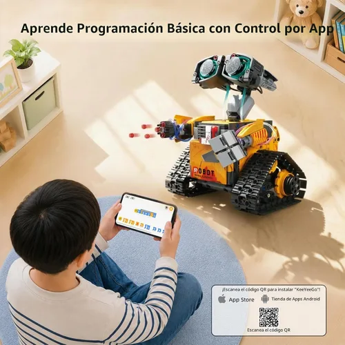 Vista 3 de Kit de construcción de robot de codificación STEM 5 en 1