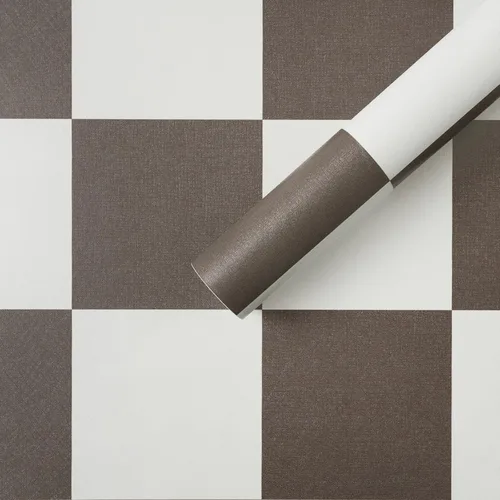 Vista 8 de Ismoon Papel tapiz autoadhesivo bohemio para despegar y pegar, papel de contacto geométrico negro y beige, 17.3 x 78.7 pulgadas, papel de pared