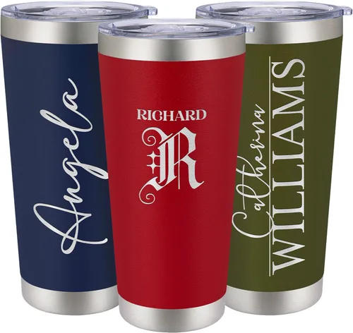 Vista 20 de Vasos de viaje personalizado de 20 y 30 onzas, con aislamiento
