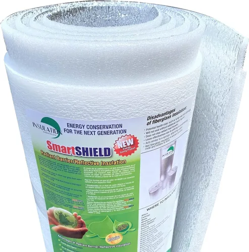 Vista 7 de SmartSHIELD - Rollo de aislamiento reflectante de 20 mm, 48" x 10 pies, barrera radiante con núcleo de espuma, panel de aislamiento térmico