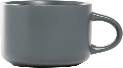 Vista 11 de 10 Strawberry Street Wazee - Juego de vajilla mate Coupé, 16 piezas, gris carbón