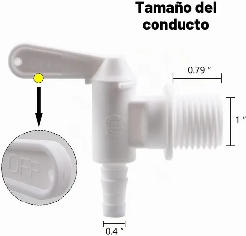 Vista 2 de Paquete de 2 cubos de embotellado con espita de plástico, espita de repuesto para cerveza o refrescos caseros
