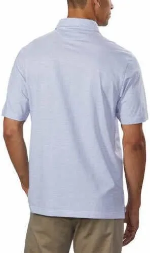 Vista 3 de Kirkland Signature Camisa polo de manga corta de mezcla de seda de algodón Pima para hombre