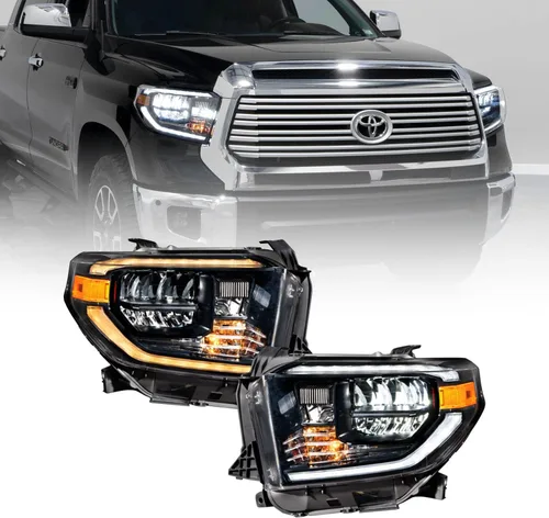Vista 2 de Form Lighting Faros reflectores LED secuenciales compatibles con Toyota Tundra 2014-2021 (par)