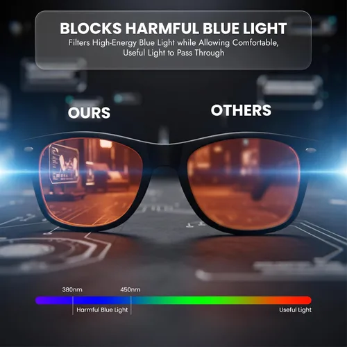 Vista 7 de Gafas de bloqueo de luz azul Luminere