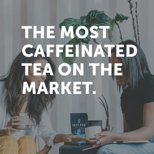 Vista 4 de Bolsas de Té Zest Energy – Té negro Blue Lady de Maracuyá – Té con alta cafeína para energía matutina, enfoque y claridad – Té natural con cafeína