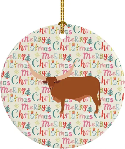 Vista 162 de Caroline's Treasures Adorno de cerámica de avestruz común para árbol de Navidad, decoración colgante para el hogar, Navidad, vacaciones, fiesta