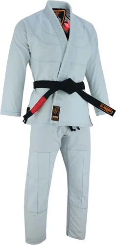 Vista 5 de Jaguar Pro Gear Wolf Returns Interior Sublimado Pro Brazilian Jiu Jitsu BJJ Kimono Gi Uniforme Unisex Cinturón blanco incluido