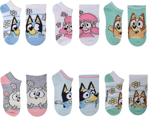 Vista 2 de Bluey Girls' No Show Socks