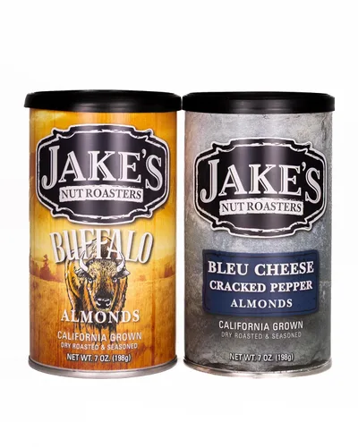 Vista 20 de Jake's Nut Roasters - Almendras para barbacoa (paquete de 2) almendras sazonadas tostadas secas enteras - Bocadillo alto en proteínas con sabor a