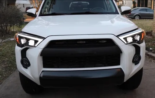 Vista 4 de Para Toyota 4Runner 2014-2023 negro mate frontal inferior panel de parachoques de repuesto 1 pieza accesorios de coche