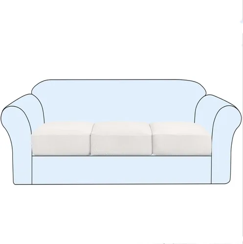 Vista 26 de Funda de cojín elástica para sofá, funda de asiento, funda de sofá de dos plazas, protector de elastano elástico para muebles para asiento (negro, 1)