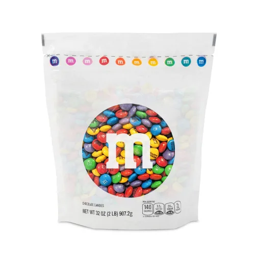 Vista 8 de M&M'S Bar Mitzvah - Caramelo de chocolate con leche, azul, plateado, blanco, bolsa a granel de 2 libras