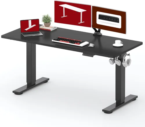 Vista 33 de SANODESK - Escritorio de pie móvil de una pieza con resorte de gas de 32 x 20 pulgadas