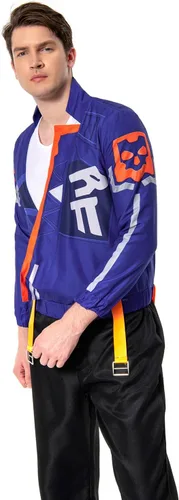 Vista 3 de Disfraz de Yoru para adultos, chaqueta de cosplay, traje de Halloween
