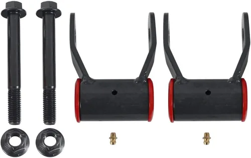 Vista 3 de BST BSSP Kit de bajada de suspensión trasera de 2 pulgadas con grilletes y herrajes 710515, kit de nivelación con conector Zerk, compatible con Ford