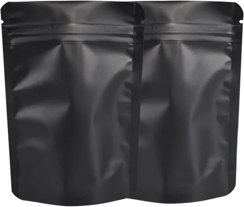 Vista 7 de 100 bolsas de Mylar de 3.5 gramos, espesor de 4 mil, bolsa a prueba de olores, bolsa de embalaje con pie, bolsa de almacenamiento de alimentos