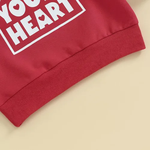 Vista 22 de Sudadera con cuello redondo para el día de San Valentín para bebé, niña, niño, para el día de San Valentín