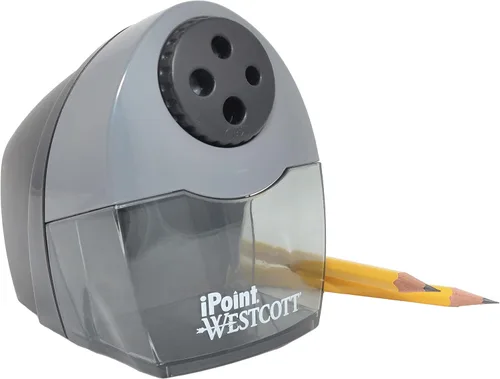 Vista 9 de Westcott Sacapuntas eléctrico compacto, diseño horizontal de varios agujeros