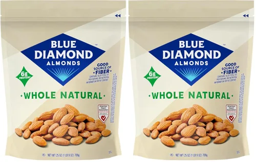 Vista 10 de Blue Diamond Almendras tostadas al horno con sabor a chocolate oscuro, bolsa resellable de 25 onzas, paquete de 1
