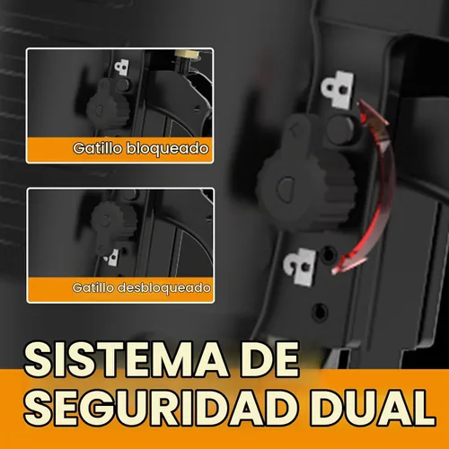 Vista 3 de Freeman PFS105 Engrapadora neumática de calibre 10.5 de 1-9/16 pulgadas con gancho de cinturón de metal ajustable y estuche PFS105