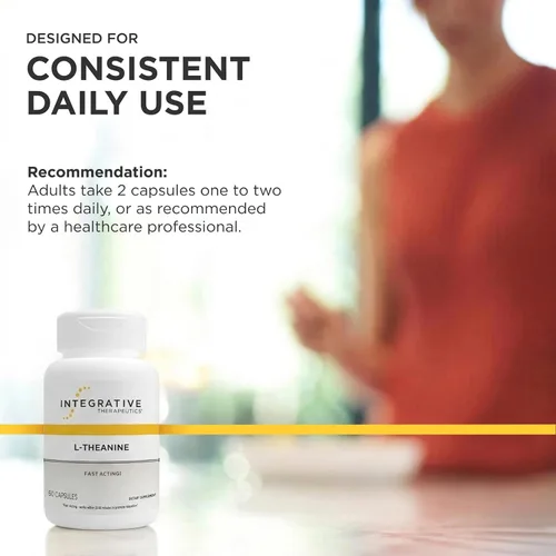 Vista 7 de Integrative Therapeutics L-teanina - L-teanina para apoyar un estado relajado* - Respuesta saludable al estrés* - Suplemento de aminoácidos vegano