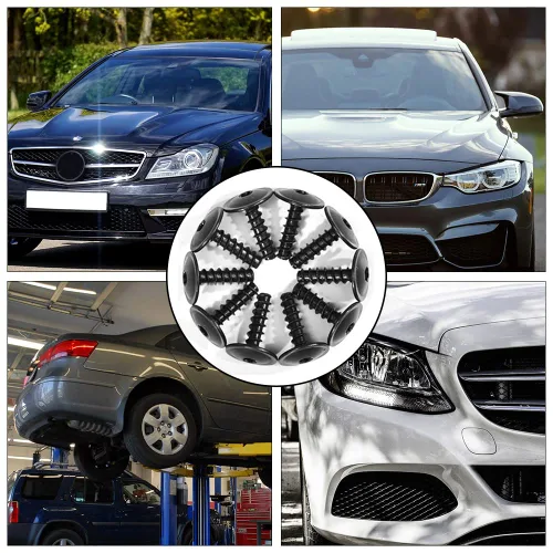 Vista 7 de 20 piezas de tornillo de retención de tornillo para carrocería de automóvil, tornillos de guardabarros para el arco de la rueda, forro