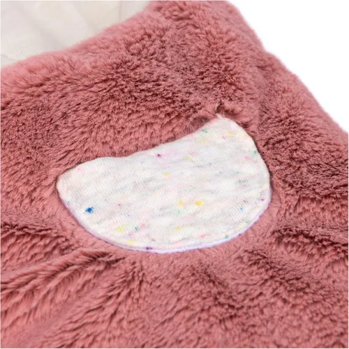 Vista 6 de GUND Baby Oh So Snuggly Bunny Manta Envolvente, Manta Envolvente de Felpa con Capucha para Bebé para Recién Nacidos, Rosa/Crema, 26 pulgadas