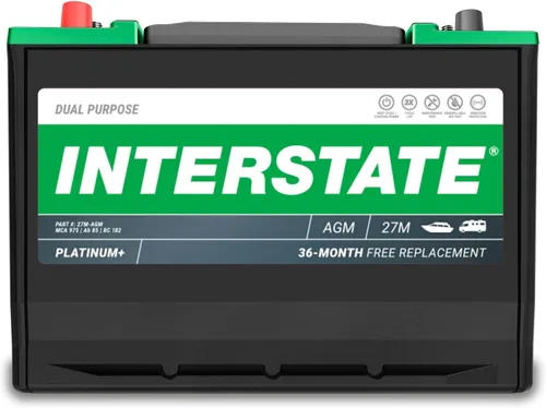 Vista 6 de Baterías interestatales Marine/RV Batería 12V 70Ah 750CCA Grupo 24 AGM