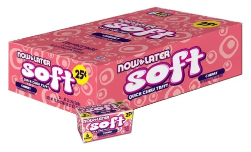 Vista 11 de Now & Later - Caramelos masticables mixtos de frutas variadas, tarro de 38 onzas