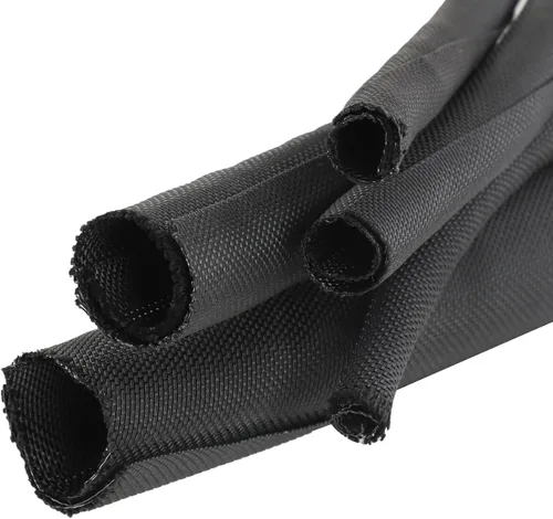 Vista 11 de Tubo de alambre trenzado autoenvolvente de automóvil de 1-1/8 pulgadas, 26 pies, ligero, flexible y de repuesto para telar de cableado de arnés
