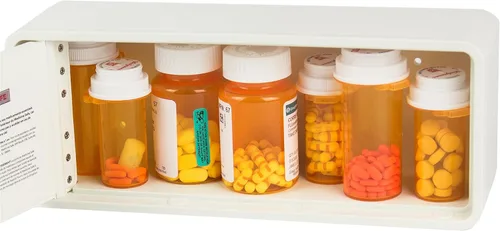 Vista 6 de MEDICINE RX SAFE - Caja fuerte con llave de barril para botiquín