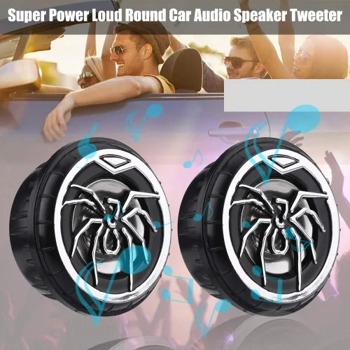Vista 7 de Meiyya Compras Spree - Altavoz de audio para coche, altavoz de audio de araña, tweeter, altavoz de audio para coche, fácil de usar, altavoz de audio
