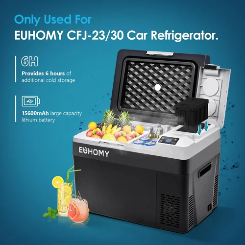 Vista 5 de EUHOMY Refrigerador para Automóvil, 12/24V DC y 120～240V AC, Refrigerador Congelador Enfriador con Batería para CFJ/TWW/CFIM/CFG/CFW