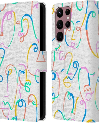 Vista 276 de Head Case Designs Officially Licensed Ninola Brushstrokes Multi Colorful Leather Wallet Case Compatible with Samsung Galaxy A07 4G