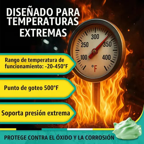 Vista 5 de Tubo de grasa verde ultra resistente (3 onzas, paquete de 3) – NLGI 2, alta temperatura, resistente al agua, grado marino, resistente a