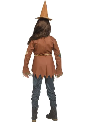Vista 2 de Disfraz de Espantapájaros Tenebroso para Niña Multicolor