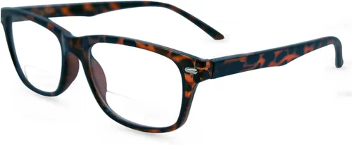 Vista 8 de In Style Eyes Seymore - Gafas de lectura bifocales retro - Montura clásica ovalada de acetato con aro completo - Lente no progresiva - Negro - 4.0x
